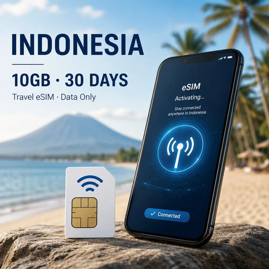Indonesia eSIM 10GB 30Days Travel Data