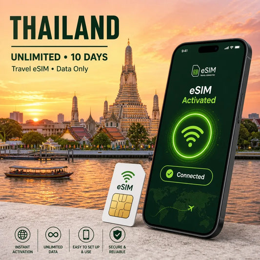 Thailand eSIM UNLIMITED 10 Days Travel Data