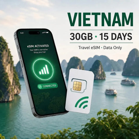 Vietnam eSIM 30GB 15Days Travel Data