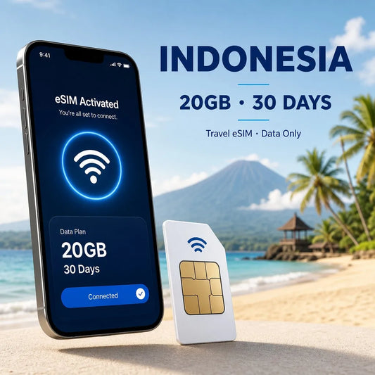 Indonesia eSIM 20GB 30Days Travel Data