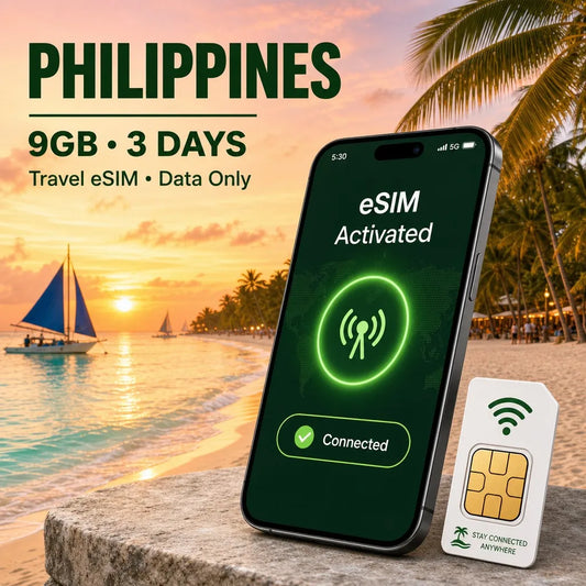 Philippines eSIM 9GB 3Days Travel Data