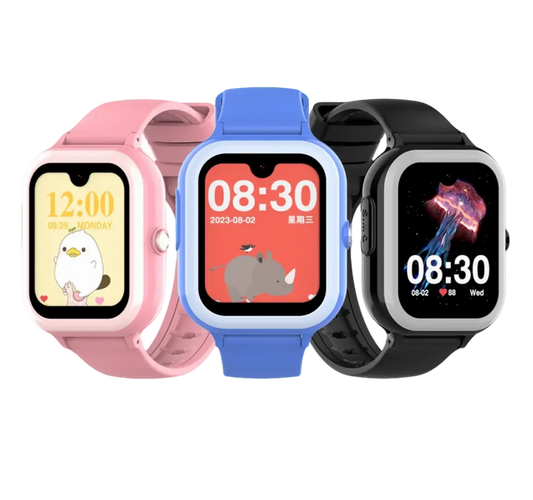 M01 HD Touchscreen 4G Kids GPS Watch - 2-Way Video Calling, Global Language Support & Multi-Family Access